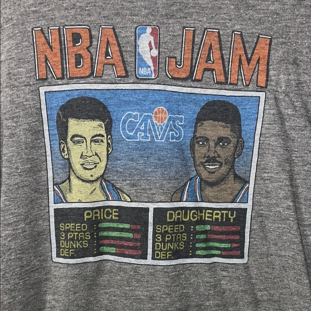 Homage NBA Jam Price v Daugherty Gray T-Shirt, medium - Picture 1 of 5